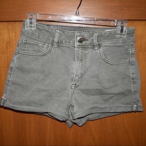 “hi-rise shortie” american eagle shorts